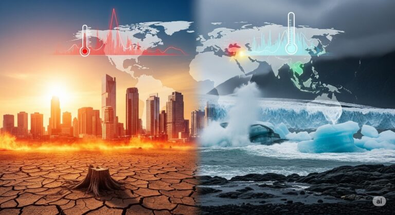 Heatwaves and Melting Glaciers