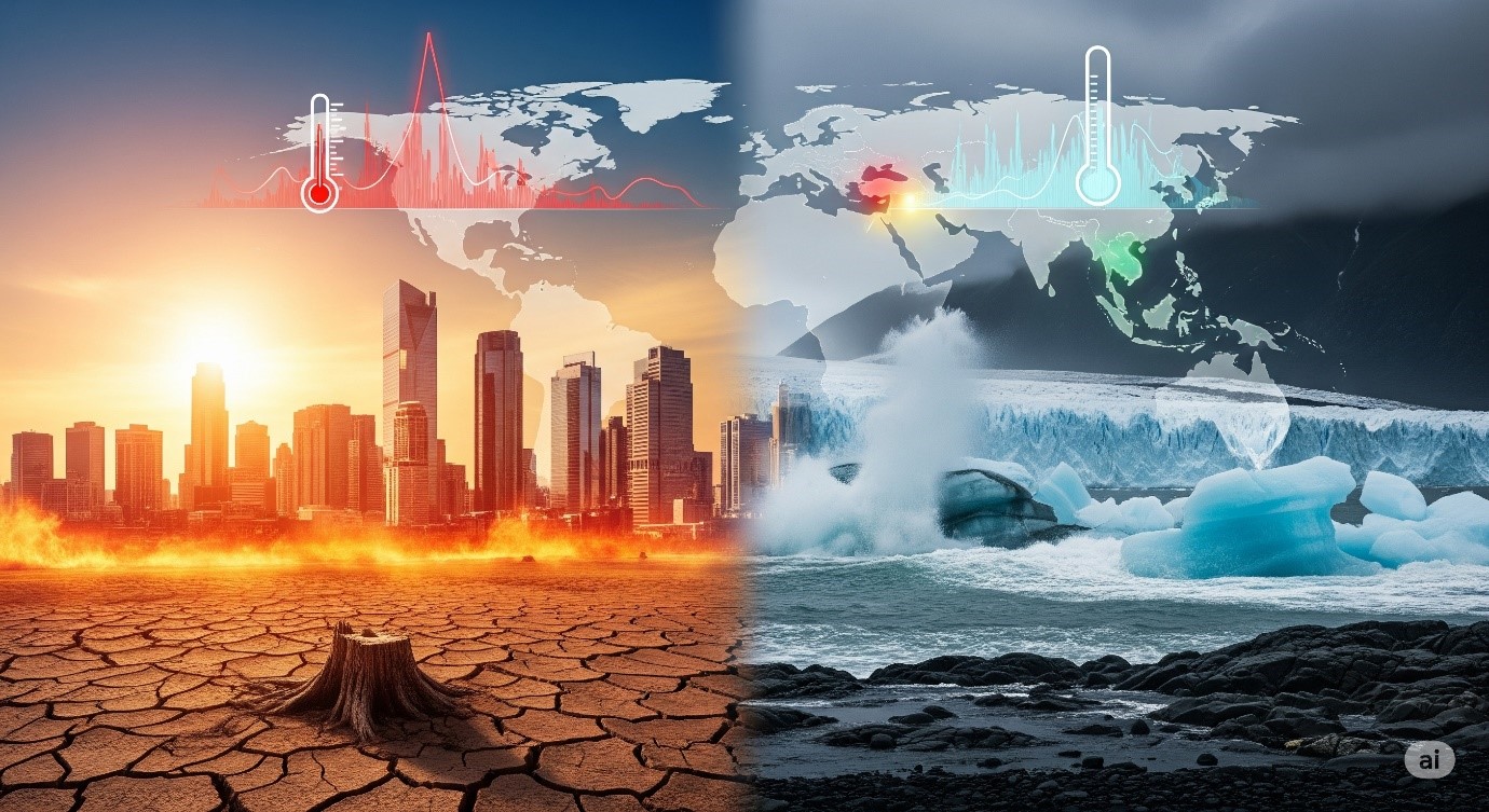 Heatwaves and Melting Glaciers