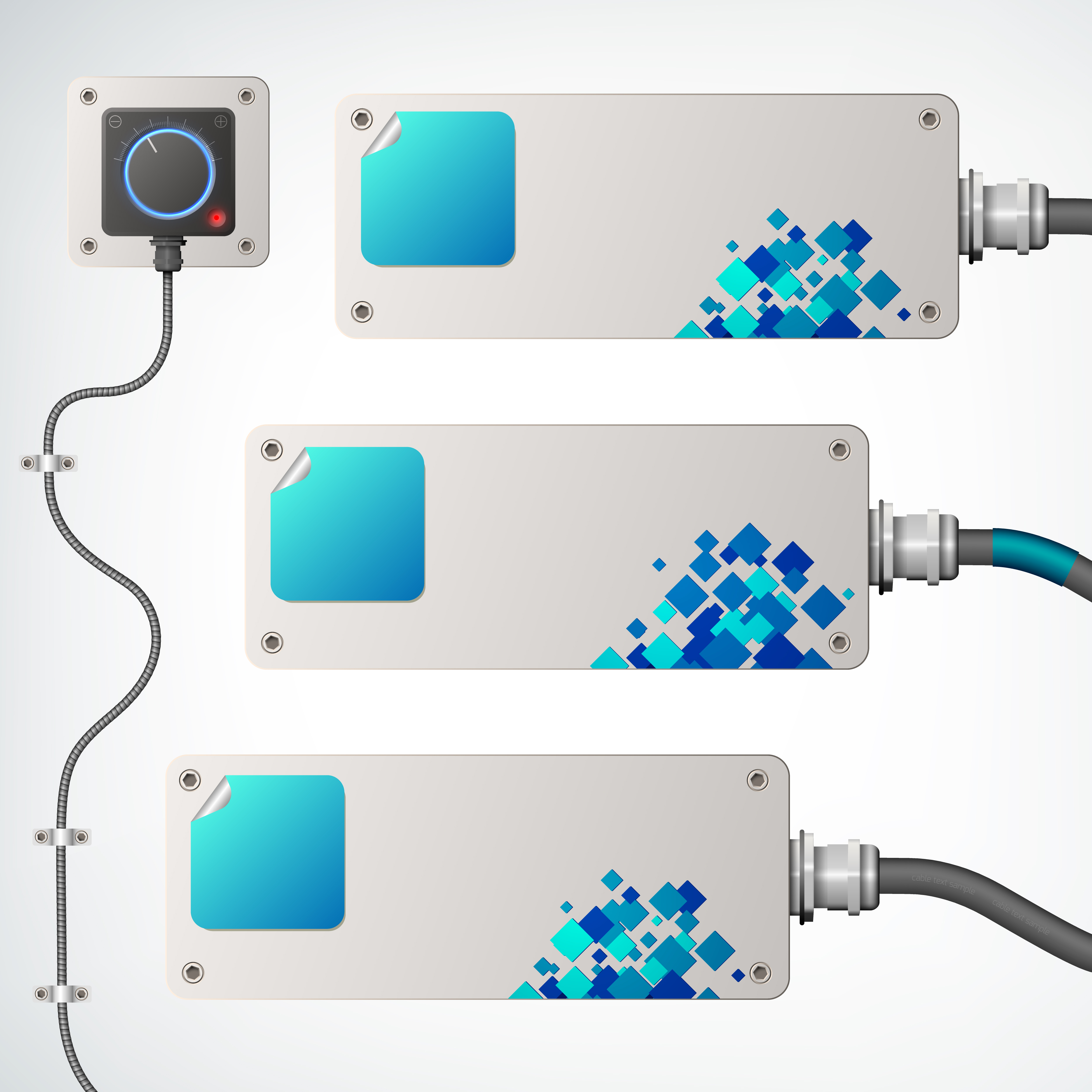 Industrial Banners Set