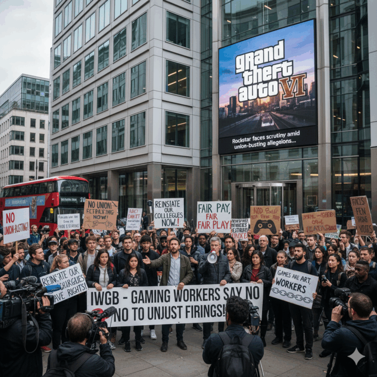 Union Busting Controversy Surrounds Rockstar After Dismissals