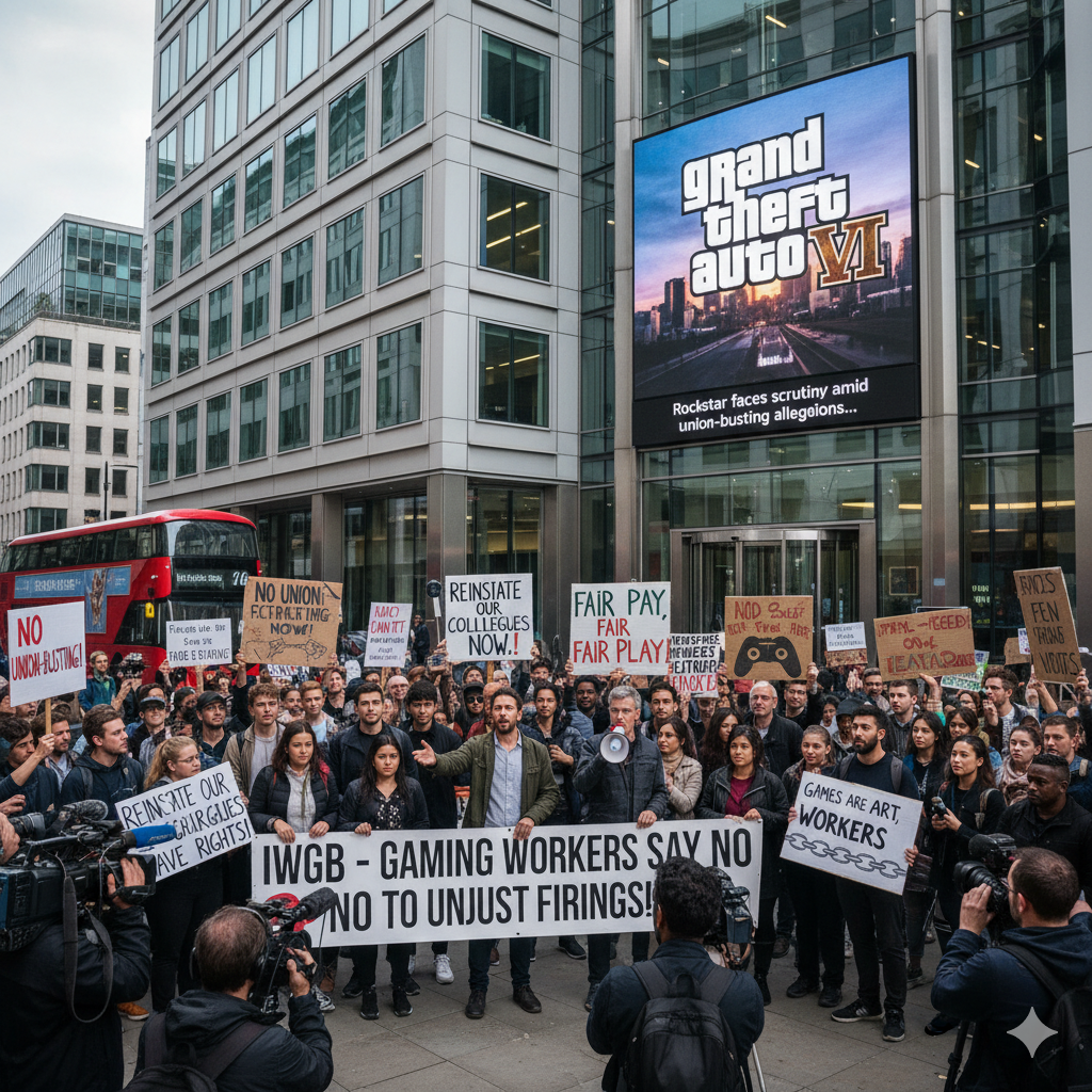 Union Busting Controversy Surrounds Rockstar After Dismissals