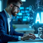 Illustration of Agentic AI agents automating enterprise workflows